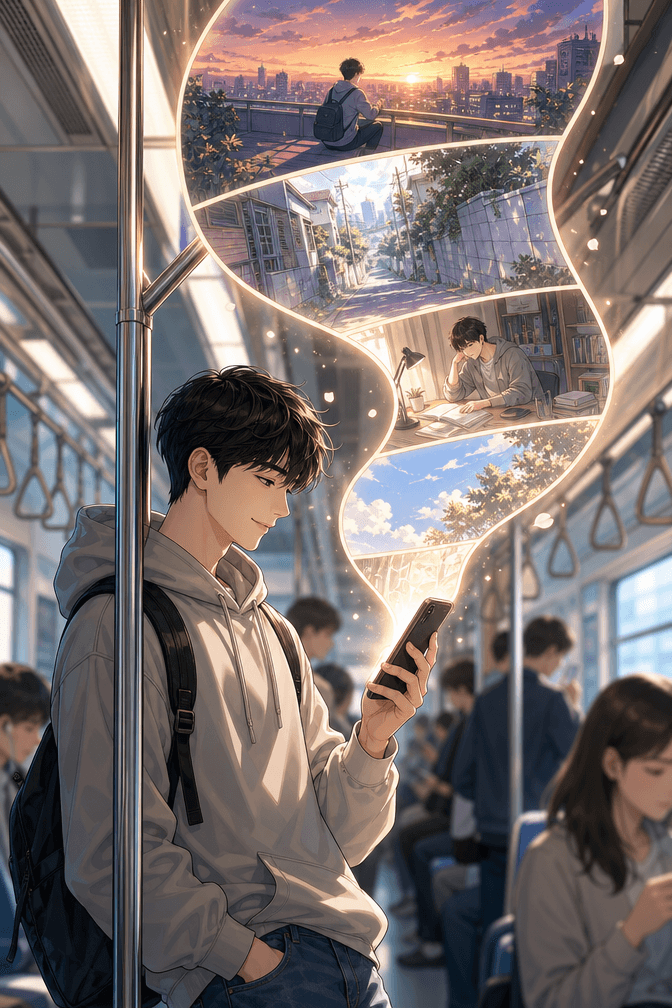 A free sample episode generated by Manhwa Generator